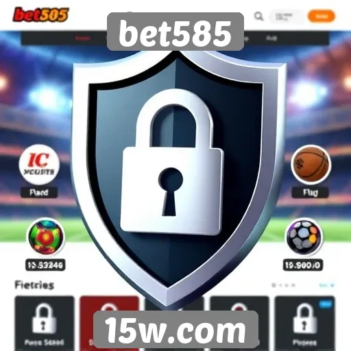 Funcionalidades de segurança do site bet585